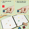 Square Wooden Stamps DIY-WH0546-002-3
