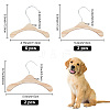 10Pcs 3 Styles Wood Clothes Hanger for Dog Cat AJEW-DR0001-09-2
