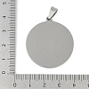 Non-Tarnish 201 Stainless Steel Pendant Cabochon Settings X-STAS-L279-009P-3