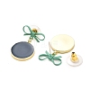 Alloy Plastic Studs Earrings for Women EJEW-K280-01D-2