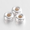 Rondelle 925 Sterling Silver Spacer Beads STER-N013-01B-2