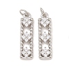 Brass Micro Pave Cubic Zirconia Pendants KK-Z146-30P-1