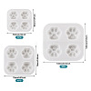  3Pcs 3 Style Paw Print Shape DIY Silicone Molds DIY-TA0005-22-3