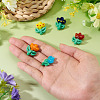 5Pcs 5 Colors Handmade Lampwork Beads LAMP-TA0002-15-6