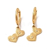 Crystal Rhinestone Heart Dangle Hoop Earring & Tree Pendant Nacklace SJEW-P002-06G-2