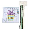 Flower Pattern DIY Cross Stitch Beginner Kits DIY-NH0004-02B-1
