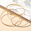 304 Stainless Steel Plain Bangles for Women BJEW-C092-01-2