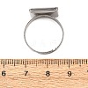 Adjustable 304 Stainless Steel Finger Rings Components SA-CBA8B85-08D-P-2