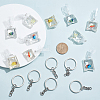  DIY 3D Goldfish Bag Keychain Making Kits DIY-NB0007-43-4