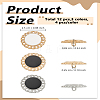 12Pcs 3 Colors 1-Hole Zinc Alloy Shank Buttons BUTT-LP0001-78-2