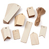 Unfinished Wood Big Pendants WOOD-TA0002-27-4