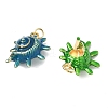 Brass Enamel Pendants KK-CBA57A9-04G-2