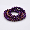 Full Plated Faceted Rondelle Glass Beads Strands GLAA-A024E-FP03-2