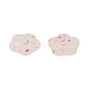 Marbled Stone Style Opaque Acrylic Beads LS-OACR-G009-06B-2