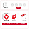 32Pcs 4 Color Acrylic Stud Earring Finding FIND-PH0005-46-4