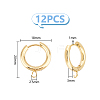 Unicraftale 12Pcs 201 Stainless Steel Hoop Earrings STAS-UN0056-85-3