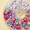 210Pcs 6 Style Opaque & Transparent & Plating Acrylic Beads OACR-FS0001-09-3