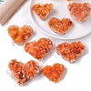 Heart Natural Drusy Citrine Display Decorations PW-WGAA3BE-01-3