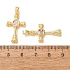 Brass Micro Pave Pink Cubic Zirconia Pendants CU-CBA9AB3-37G-3