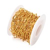Rack Plating Brass Rhombus Link Chains CHC-N009-04G-2