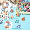 40Pcs 20 Styles Printed Alloy Pendants FIND-CJ0011-18-3