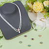 8Pcs 4 Colors Brass Micro Pave Cubic Zirconia Beads KK-NB0004-17-4
