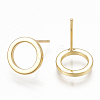 Brass Stud Earrings KK-S348-368-2