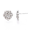 Alloy Stud Earring Findings PALLOY-N150-80P-3