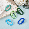 5Pcs 5 Styles Baking Paint Alloy Screw Locking Carabiners FIND-DR0002-37-4