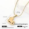 304 Stainless Steel Pendant Necklaces for Women QS1724-2-1