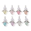 220Pcs Imitation Pearl Acrylic and Transparent Acrylic Beads Pendants PALLOY-JF02620-01-S-1