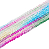 SUPERFINDINGS 10 Strands 10 Style Transparent Glass Beads Strands GLAA-FH0001-74-1