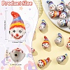 6Pcs 2 Colors Handmade Porcelain Beads PORC-YW0001-68-3