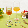 Alloy Wine Glass Charms AJEW-AB00187-5