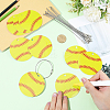 12Pcs PVC Baseball Luggage Tags AJEW-SP0004-23B-4