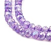 Spray Painted Imitation Jade Glass Beads Strands GLAA-P058-01A-04-3