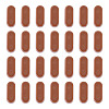 Opaque Acrylic European Beads OACR-TAC0019-006I-2