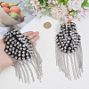Vintage Iron Tassel Epaulette AJEW-CY0002-76P-3