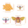 3D Iron Bee & Honeycomb Ornaments CF-TAC0001-19-7