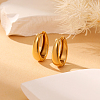 Stainless Steel U-shaped Hoop Earrings HF3602-1-1