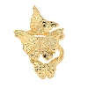 Textured Butterfly Alloy Wrap Open Cuff Ring for Women RJEW-K277-03G-3