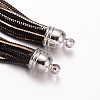 Brass Snake Chain Tassel Big Pendants KK-O092-10-2