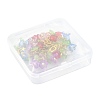 10Pcs 5 Colors Flower Acrylic Pendant Decorations HJEW-FS00087-8