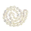 Electroplate Transparent Glass Beads Strands EGLA-N055-04A-10-2
