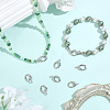 8Pcs Brass Spring Gate Rings KK-BBC0028-43P-4