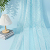 2 Yards Laser Polyester Imitation Peacock Feather Fabric DIY-PH0038-39B-4