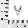 Brass Micro Pave Cubic Zirconia Slide Charms ZIRC-I068-08P-4