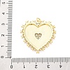 Brass Micro Pave Cubic Zirconia Pendants KK-D325-61G-04-3