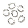 Tarnish Resistant 201 Stainless Steel Open Jump Rings X-STAS-M008-01-1