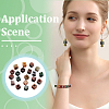 20Pcs Natural India Agate Gemstone European Beads G-NB0005-89A-6